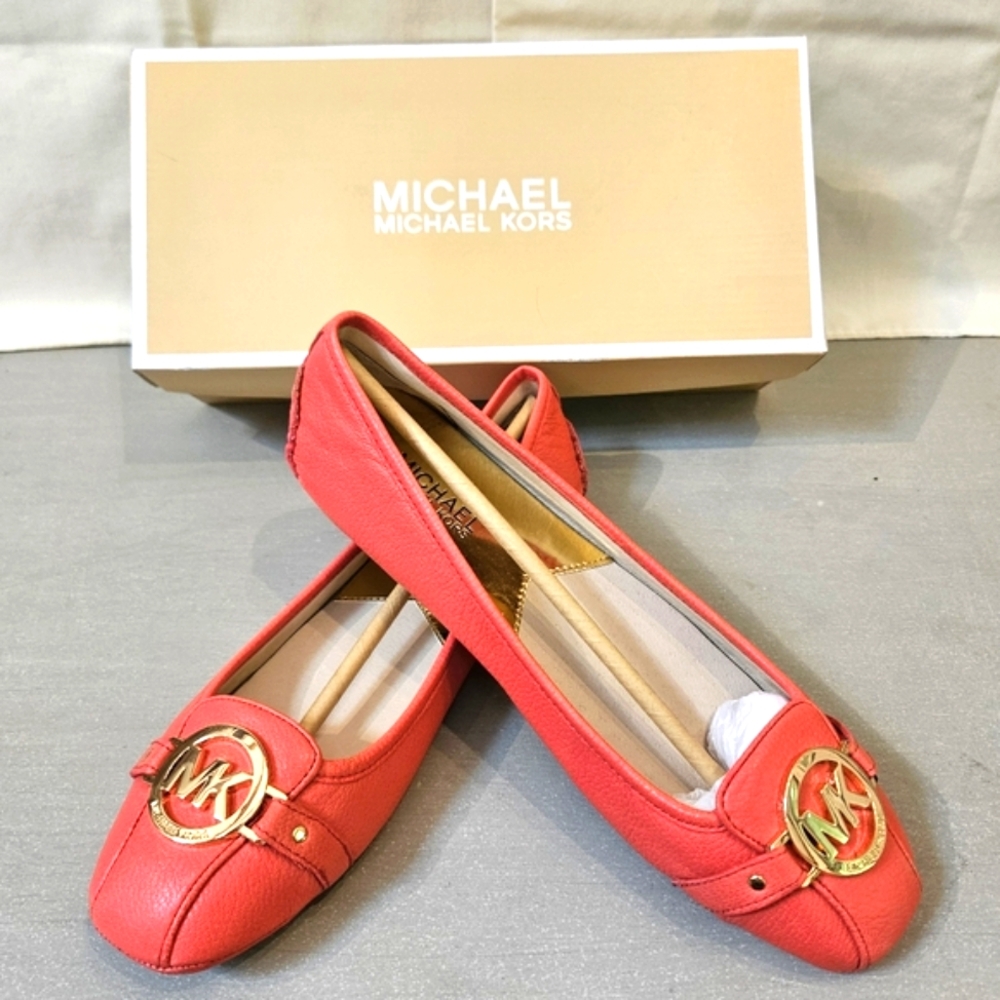 Michael Kors Fulton Watermelon Moccasin Flats